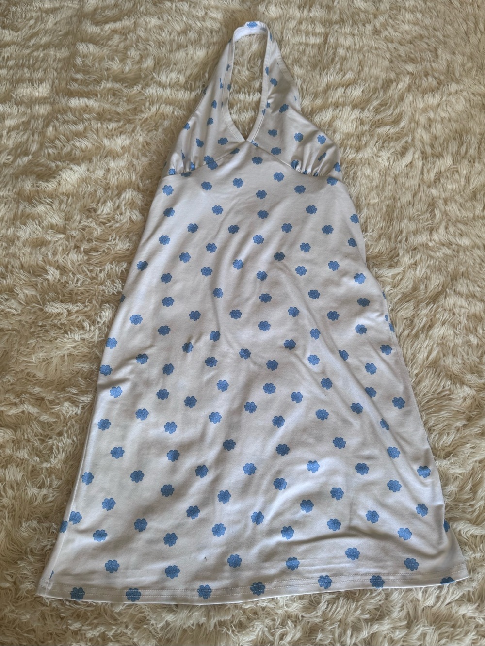 Women’s Halter Dress - Blue Floral (S)
